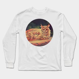 Cheerful floppy cat Long Sleeve T-Shirt